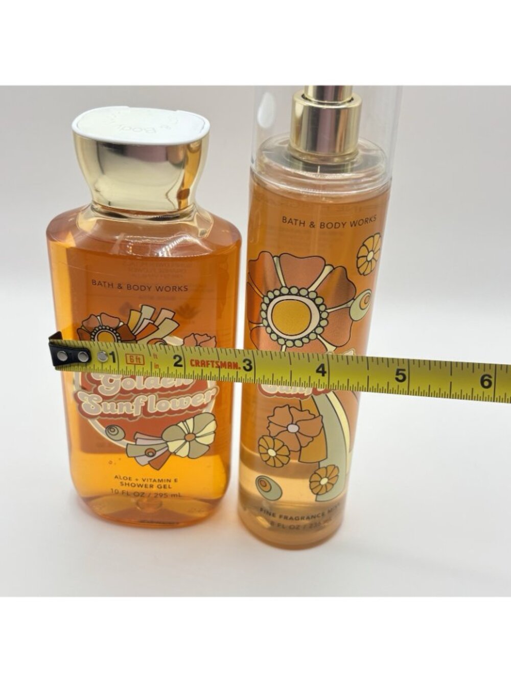Bath & Body Works Golden Sunflower Fine Fragrance Mist & Shower Gel Set Retro - Picture 13 of 15